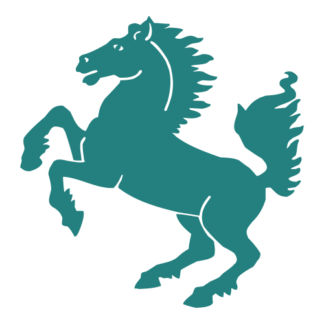 Horse Stallion Decal (Turquoise)